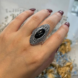 Anello in stile barocco vintage per donna, anello da dito ispirato allo stile bohémien, gioiello artistico per tutti i giorni - Product Image 6