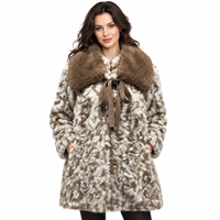 Manteau en fourrure à imprimé animal, coupe oversize et carrée, avec grand col, fermeture éclair sur le devant et ruban tacheté, style streetwear automne-hiver, OEM