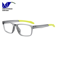 Lunettes optiques rectangulaires TR90 sur mesure OEM, taille 55-16-145, vision haute définition pour adultes unisexes, usine de lunettes