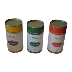 Tube en carton personnalisé avec logo imprimé pour le thé, emballage cylindrique en carton de qualité alimentaire résistant à l'humidité, offre de gros B2B - Product Image 5