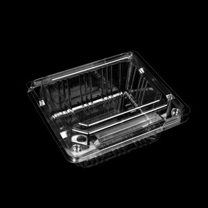 Caja de plástico transparente con tapa para alimentos de mascotas, embalaje de grado alimenticio con cubierta, expositor personalizado de frutas secas desechables - Product Image 4