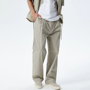 <span class=keywords><strong>Pantalones</strong></span> <span class=keywords><strong>Cargo</strong></span> Ligeros de Nailon de Secado Rápido con Logotipo Personalizado, <span class=keywords><strong>Pantalones</strong></span> de Paracaídas de Verano para <span class=keywords><strong>Hombre</strong></span>, <span class=keywords><strong>Pantalones</strong></span> de Pierna Ancha de Cintura Alta - Product Image 4