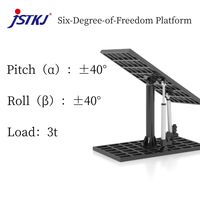 Plateformes de simulation de mouvement Swarm Drone avec systèmes de stabilisation de tourelle à 6 DOF avec moteur central et composants PLC