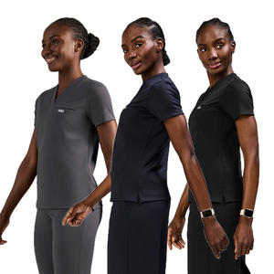 XINYANGYI <span class=keywords><strong>Blouse</strong></span> d'infirmière pour femme, taille XL, avec logo personnalisé brodé, respirante, en tissu polyester/coton tissé, pour hôpital et usage médical - Product Image 5