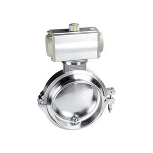 DONJOY Sanitary Stainless Steel 316L 2.5'' DN65 Pneumatic Powder Butterfly Valve for Powder <strong>Capsule</strong> Chemical Beverage - Product Image 4