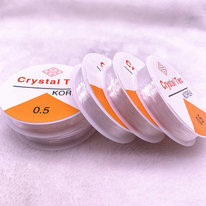 Accessoires de décoration DIY : <span class=keywords><strong>fil</strong></span> élastique <span class=keywords><strong>transparent</strong></span> blanc pour perles, cordon pour bijoux, <span class=keywords><strong>bracelet</strong></span> et collier, ligne de pêche - Product Image 2