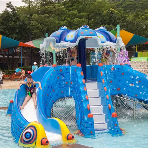 china manufacturer supply kids playground Baby water slides fiberglass playground for sale