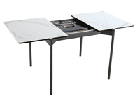 Glissières télescopiques pour table à manger de 45 mm, fermeture douce, mécanisme coulissant robuste, extension complète, rail à roulement à billes