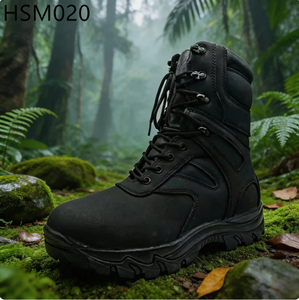 Botas <span class=keywords><strong>de</strong></span> Combate ZYF, Modelo Montañas Nebulosas, Completamente <span class=keywords><strong>de</strong></span> Cuero Nubuck, Cálidas, Color Negro/Marrón, para Terrenos Complejos, Botas Tácticas Populares en Rusia HSM020 - Product Image 5