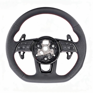 Volante in Pelle Nappa Personalizzato per <span class=keywords><strong>Audi</strong></span> A8/A6/A4 B9 <span class=keywords><strong>M</strong></span> Sport con Impugnatura da 35mm - Compatibile con Modelli <span class=keywords><strong>Audi</strong></span> - Product Image 4