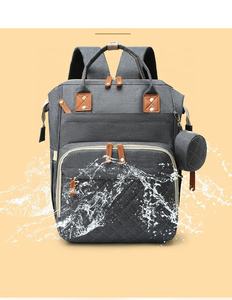 Port de charge USB tissu imperméable multi-fonction femmes voyage sac à dos maman Caddy couche sac à dos avec sucette sac - Product Image 4