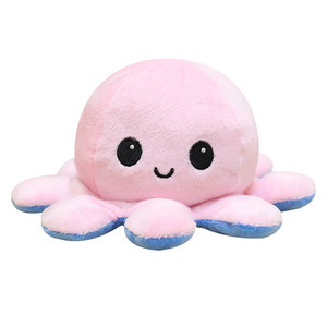 Peluche de Pulpo Reversible de Doble Cara, Súper Suave, Bordado, Personalizado, Lindo, Juguete de Peluche para Aliviar el Estrés, Venta Caliente - Product Image 2