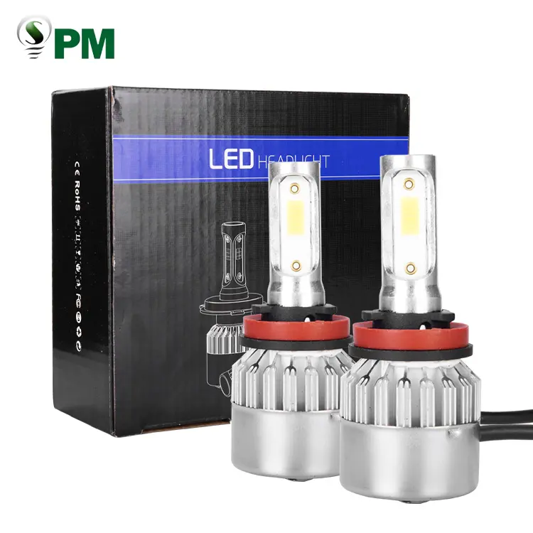 Canbus LED ampuller 6500K Led far lambaları Canbus H11 araba lambaları ile Cob çipleri