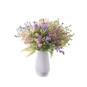 CL10001 باقة زهور صغيرة من البلاستيك الرغوي الأكثر مبيعاً بألوان مختلفة لتزيين المنزل والمكتب مصنوع يدويًا لحفلات الزفاف