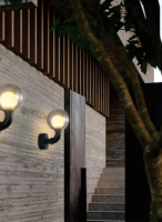 Élégante applique murale extérieure en aluminium avec LED 12W certifiée ROHS, design étanche et résistant au vent IP65 pour usage en jardin