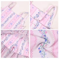 Précommande : Nouvelle Robe d'été sans manches pour petites filles, motif floral personnalisé, douce, extensible, longueur genou, style sportif pour enfants
