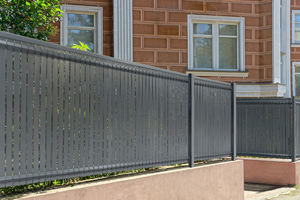 Panneaux de clôture de jardin 3D en <span class=keywords><strong>PVC</strong></span> rigide, lames d'<span class=keywords><strong>occultation</strong></span> <span class=keywords><strong>PVC</strong></span> pour kit de latte, pour cadre métallique de 2,5 m - Product Image 6