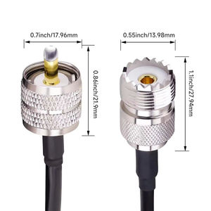 สายโคแอกเชียลทองแดงเปลือยแบบยืดหยุ่น ความสูญเสียต่ำ สาย RF LMR400 50 100 200 เมตร - Product Image 4