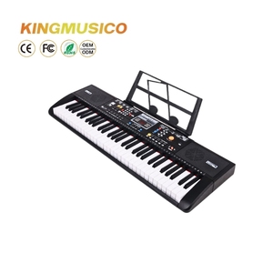 Orgue électronique numérique 61 touches avec microphone <span class=keywords><strong>Synthétiseur</strong></span> de musique pour enfants Microphone <span class=keywords><strong>jouet</strong></span> Musique Clavier électronique à LED - Product Image 1