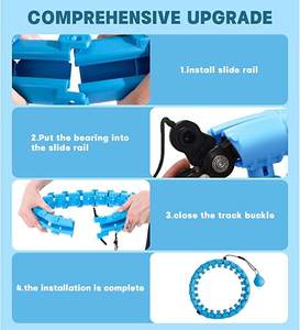 Thể Dục Thể Thao Massage Tập Thể Dục Có Thể Tháo Rời Xách Tay Vòng Tròn Mất Trọng Người Lớn <span class=keywords><strong>Hula</strong></span> Vòng - Product Image 3