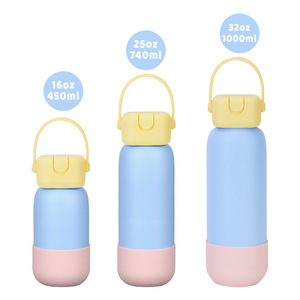 Bouteille d'eau de luxe 2026 en acier inoxydable de 25 oz, vente en gros, logo personnalisé, gourde isotherme sous vide, bouteille de sport avec poignée - Product Image 4