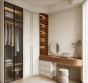 Customized <b>Wardrobe</b> Heavy Duty Walk in Closet with Shoe Racks <b>Wardrobes</b> Bedroom Closet for Full Home Clothing Storage - Product Image 3