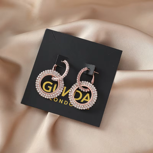 EQ EQ742 Custom Logo Card <b>Earring</b> Cardboard Packaging with Hot Stamping Luxury Jewelry Design Biodegradable & Eco-Friendly - Product Image 6