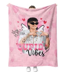 YINSHI logotipo personalizado impreso Xavi <span class=keywords><strong>La</strong></span> Diabla manta tamaño personalizado cantante mexicano <span class=keywords><strong>Karol</strong></span> <span class=keywords><strong>G</strong></span> Peso Pluma viaje sofá mantas - Product Image 5