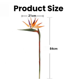 Fleurs artificielles de paradis artificielles de haute qualité, toucher réel, 84 cm, PVC souple, fleurs artificielles tropicales pour la décoration de la maison et des mariages - Product Image 2