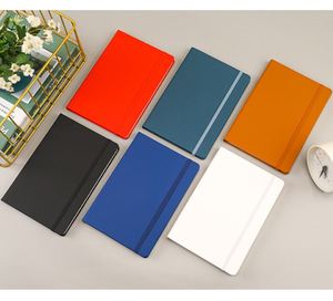 Carnet de notes A5 personnalisé en cuir PU rigide avec sangle multicolore, attache stylo, ruban, étiquette et couture – Idéal pour le bureau, l'école, les voyages et les mémos - Product Image 4