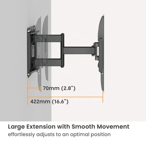 <span class=keywords><strong>Support</strong></span> mural TV robuste LUMI OEM ODM à mouvement complet, inclinable et <span class=keywords><strong>articulé</strong></span>, pour téléviseurs de 37 à 90 pouces maximum. <span class=keywords><strong>VESA</strong></span> 600x400 75kg - Product Image 3