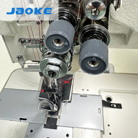 Machine à coudre à double aiguille JAOKE à bras long et grande capacité pour le cuir, les tapis de voiture et le tissage de tentes