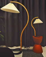Haute Qualité Designer Décoratif Moderne Hôtel Salon Coin Debout Industriel Vintage Nordique Bois Led Lampadaires