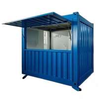 Conteneur restaurant 20 pieds 10 pieds, Vente chaude, Kiosque portable 20 pieds, Café conteneur, Café modulaire préfabriqué modifié