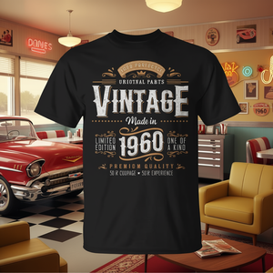 T-shirt vintage del 1960 per il 65° compleanno, qualità premium, edizione limitata, prodotta nel 1960 - Product Image 3