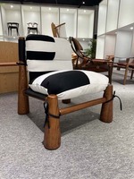 Ensemble de fauteuils relaxants en bois massif de style nordique, canapé en tissu créatif pour salon, école, atelier, extérieur, villa, appartement, salle de sport, hôpital