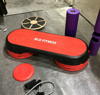 Plataforma de Step Ajustable BLD, Antideslizante, de ABS, para Fitness, con Múltiples Alturas, para Uso en Casa, Gimnasio, Ejercicios Cardiovasculares