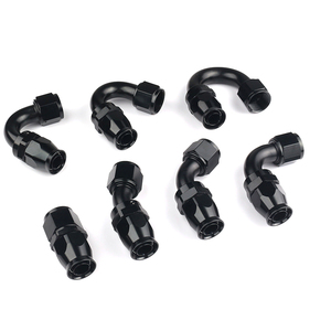 AN6 AN8 AN10 lurus 45 90 120 180 derajat selang dapat digunakan kembali ujung adaptor <span class=keywords><strong>Fitting</strong></span> untuk putar PTFE selang garis bahan bakar minyak <span class=keywords><strong>Fitting</strong></span> ujung - Product Image 3