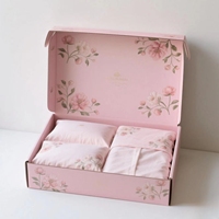 Boîte cadeau d'expédition de vêtements rose avec logo personnalisé Boîte avion ondulée pliante Boîte de rangement de grande capacité