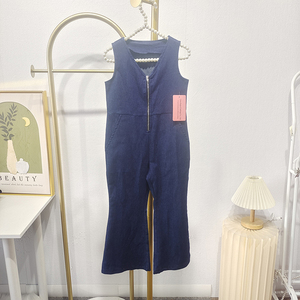 Tuta estiva senza maniche con cerniera blu tuta abbinata bambini e madre - Product Image 4