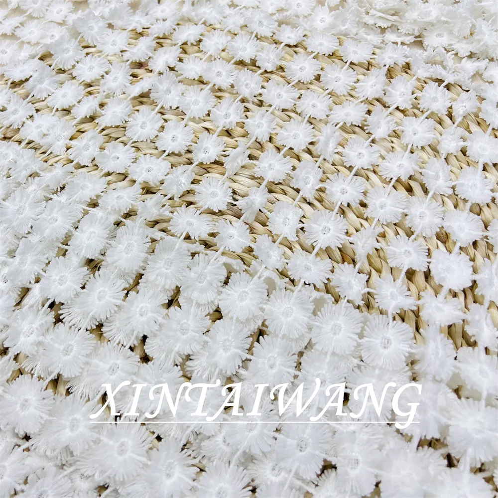 water soluble lace fabric Clothing accessories milk silk embroidered fabric