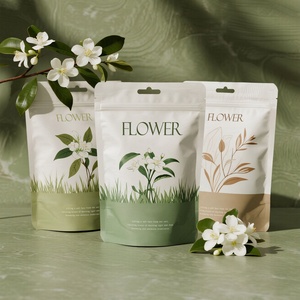 Custom Printed Moisture Proof Reusable Ziplock Stand <b>Pouch</b> Aluminum Foil <b>Laminated</b> Mylar Bags for Skincare Body Bath Soap Bag - Product Image 2