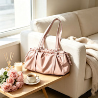 Sacs à main en cuir PVC souples, sacs hobo à bandoulière pour femme, sacs fourre-tout avec poignée supérieure, logo de marque personnalisé