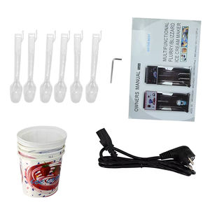 Xeoleo เครื่องปั่นไอศกรีม MC, เครื่องผสมไอศกรีม MC <span class=keywords><strong>200W</strong></span> 3000RPM เครื่องปั่นไอศกรีมแช่แข็งโยเกิร์ต - Product Image 6