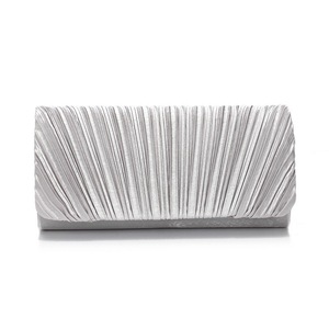 Sac bandoulière plissé brillant multicolore personnalisé pour femme, sacs pochettes vintage carrés à chaîne métallique pour femme, vente en gros - Product Image 6