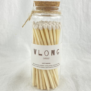 4 pollici poco natale per con logo candela in legno colorato fiammifero stick sicurezza di lusso in bottiglia di vetro <span class=keywords><strong>fiammiferi</strong></span> profumati - Product Image 5