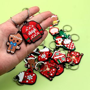 Vente en gros Nouveau design Cadeaux de Noël Porte-clés en pvc souple avec dessin animé japonais Anime chat Porte-clés mignon en pvc pour homme en pain d'épice - Product Image 3