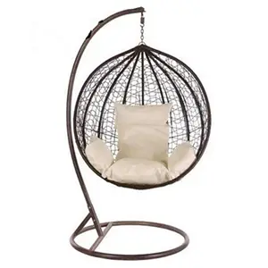 Outdoor leisure homestay swing rattan hanging,birds nest basket villa hotel bed hanging chair furniture/