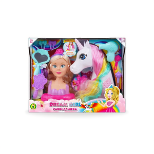 Poupée Coiffeuse Dream Girl avec licorne et accessoires 28x36x11 Cm - Product Image 3