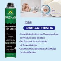 MU CHAO 750ml 800g Mastic polyuréthane monocomposant sans formaldéhyde blanc expansif pour le remplissage en construction